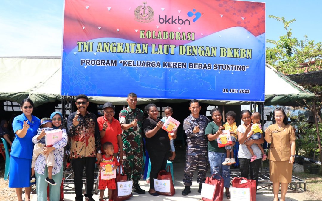 Angkat Tema Keluarga Keren Bebas Stunting, BKKBN – TNI AL Gelar Kolaborasi Serentak Percepatan Penurunan Stunting di Daerah
